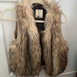 Rebecca Taylor faux fur vest